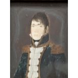 Portrait Miniature of Naval Captain, 18th century