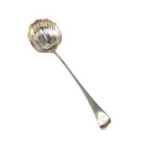 A George III silver soup ladle, 18th century