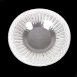 A Rene Lalique Jaffa pattern clear and frosted glass bowl, circa 1930s