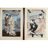 Utagawa Toyokuni III (1786 - 1865) Two Japanese prints
