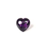 Loose heart shaped amethyst weighing 3.35 ct.