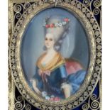 Vallayer-Coster, Anne 1744-1816 French, Portrait of Marie Antoinette.