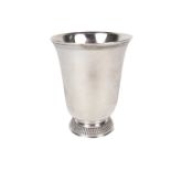 A French silver drinking beaker cup, late 18th century