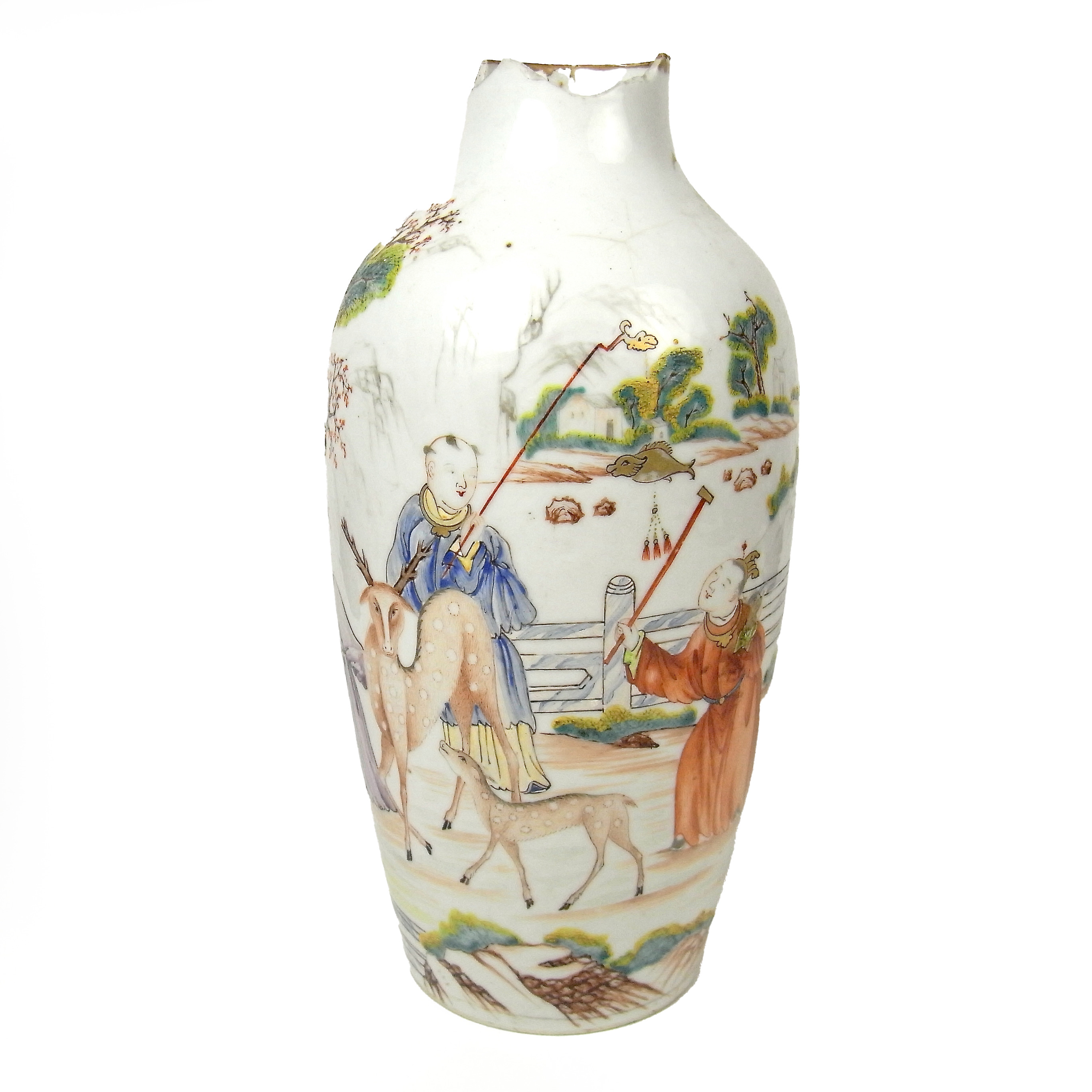 A Chinese enamelled porcelain vase, 18th century - Image 2 of 2