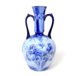 A James Macintyre & Co Florian Ware twin handled vase designed by William Moorcroft, circa 1903