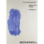 Motherwell, Robert 1915-1991 American Exhibition Poster and Gallery Exhibit.