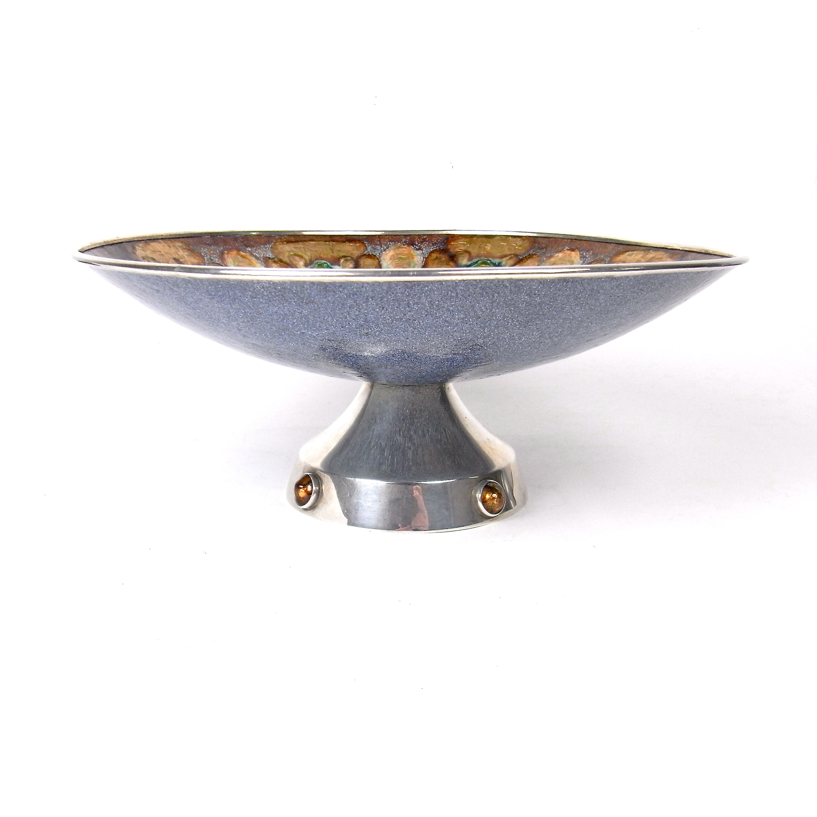 A Spanish Arts & Crafts enamelled silver bowl, 20th century - Image 2 of 2