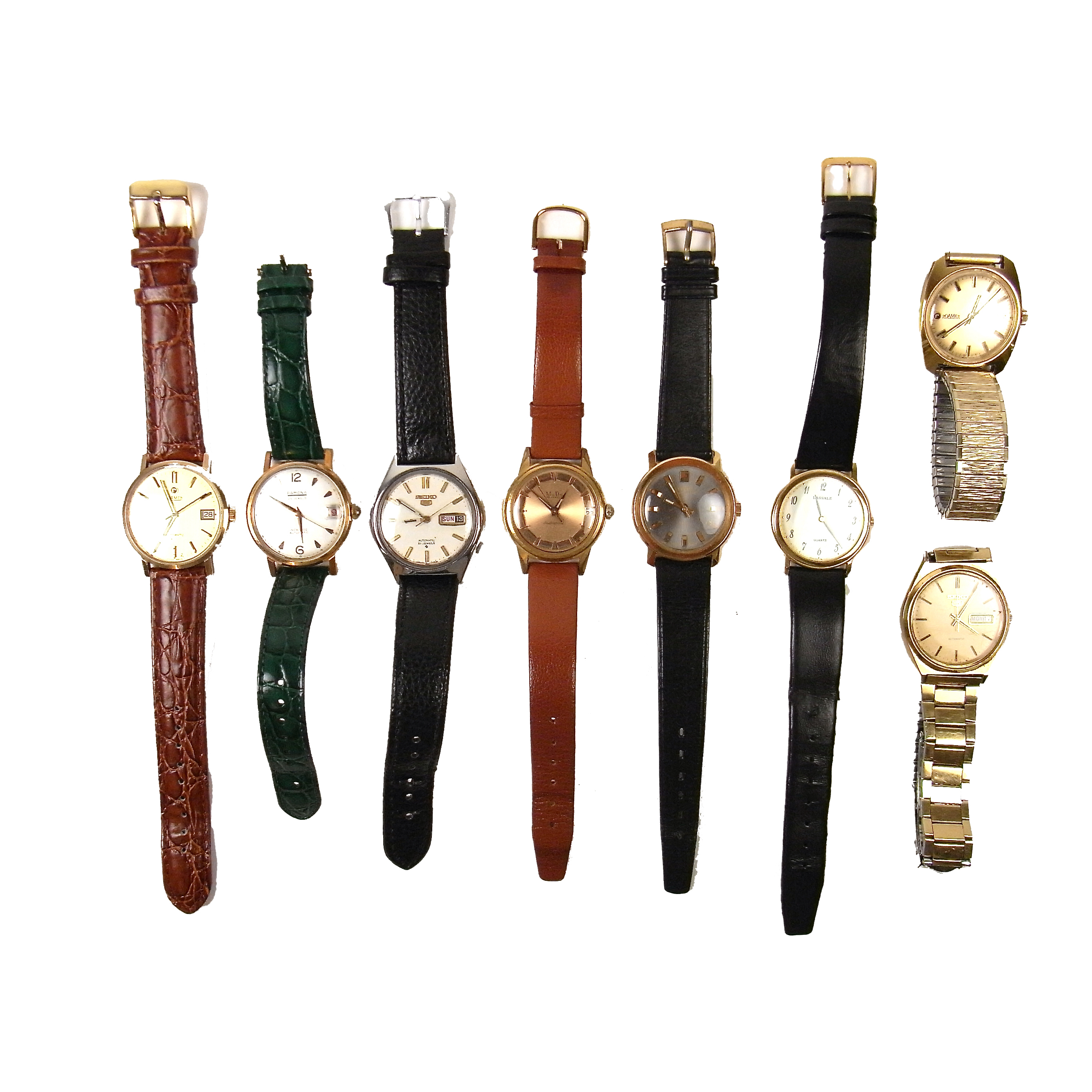 Collection of eight watches.