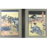 Utagawa Kunisada (1786 - 1865) Two Japanese prints