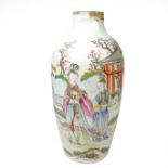 A Chinese enamelled porcelain vase, 18th century