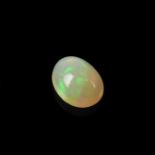 Loose oval cut opal weighing 1.11 ct.