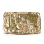 A George III gilt silver snuff box