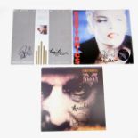 Three signed Eurythmics vinyl album LPs