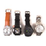 Collection of four watches.