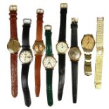 Collection of eight watches.
