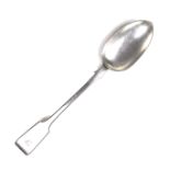 A late Victorian silver fiddle pattern basting spoon