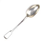 A mid Victorian silver basting spoon