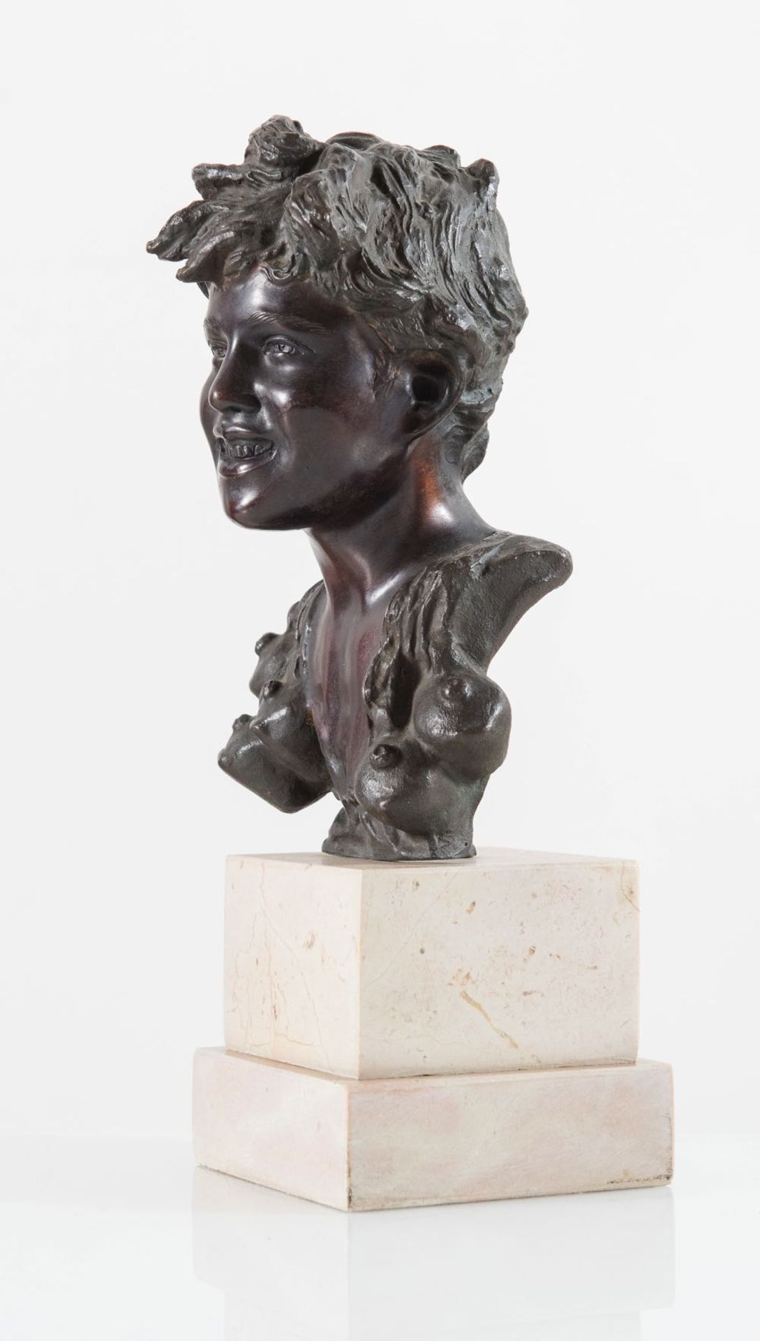 Scultura Napoletana in bronzo raffigurante “Scugnizzo”, XIX-XX secolo. - Image 2 of 3