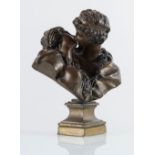 Scultura in bronzo “Il bacio”, XIX-XX secolo.