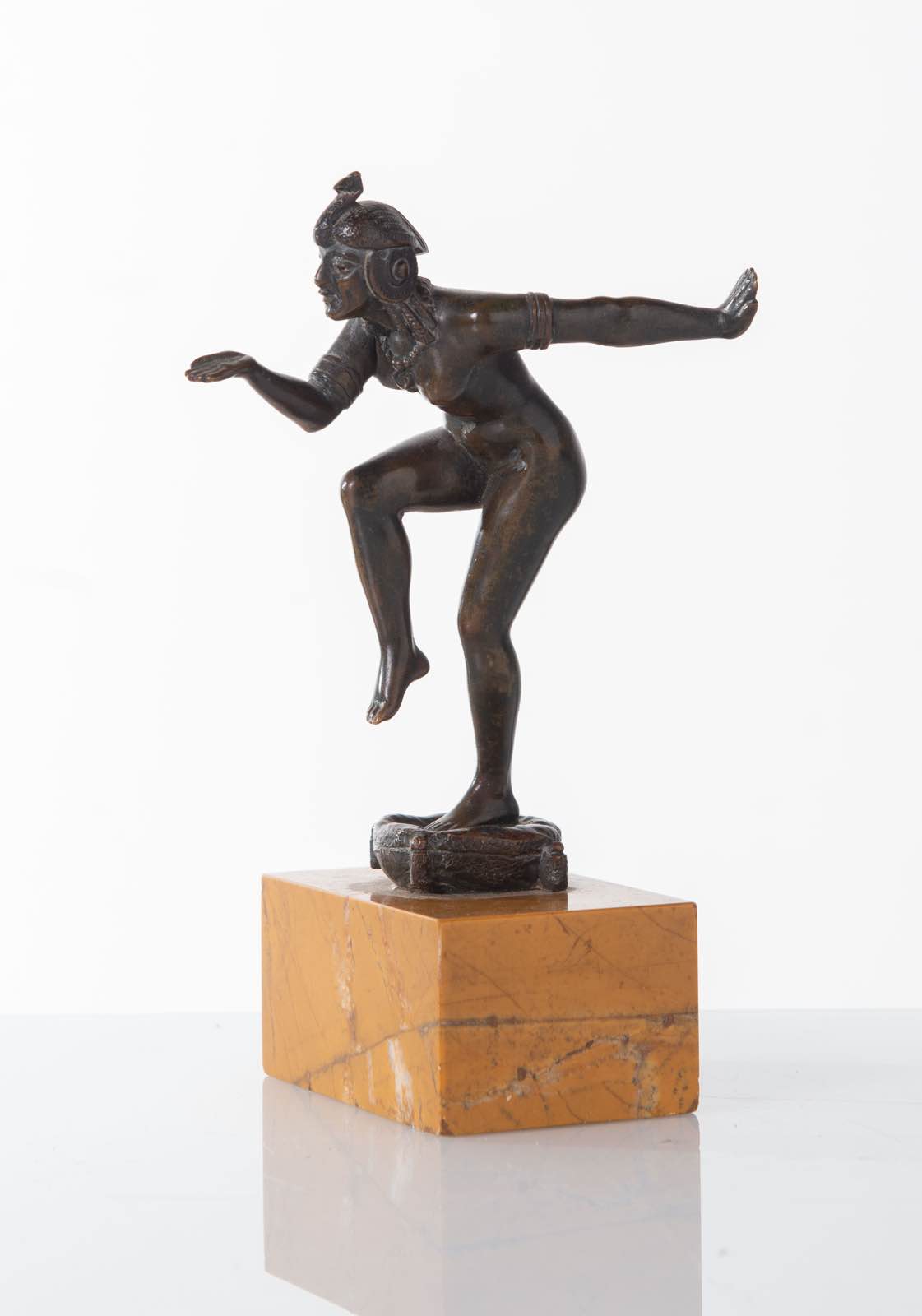 Francia - Anni ‘30, Scultura in bronzo raffigurante “Danzatrice Egiziana”. - Bild 2 aus 2