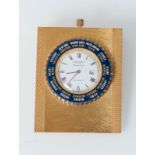 Hedywatch 17 Rubis Calendar, Piccolo orologio da scrivania, XX secolo.
