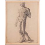 Scuola Francese del XX secolo, “Nudo maschile”.