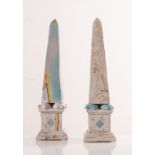Ivo de Santis, Due obelischi della Serie “Gli Etruschi”, Anni ‘70.