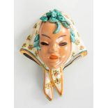 Manifattura Preciosa - Torino, “Maschera di fanciulla con foulard”, Anni '40.