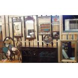 Seven wall mirrors and two toilet mirrors (9) Condition Report: Available upon request