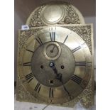 A Napier & Jeffray, Glasgow brass longcase clock movement and pendulum Condition Report: