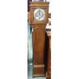 A mahogany grandmother clock, 164cm high Condition Report: Available upon request