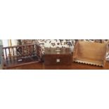 A rosewood jewellery box and two book stands (3) Condition Report: Available upon request