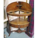 A Georgian mahogany corner washstand Condition Report: Available upon request