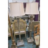A pair of modern standard lamps (2) Condition Report: Available upon request