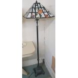 A Tiffany style standard lamp Condition Report: Available upon request