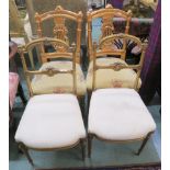 Two pairs of gilt parlour chairs (4) Condition Report: Available upon request