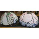 Two Tiffany style light shades 46cm diameter (2) Condition Report: Available upon request