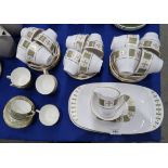 A Spode Persia pattern teaset and Royal Worcester coffee cups and saucers Condition Report: