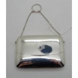 A silver purse, Birmingham 1911, 10.5cm x 7cm, 108gms Condition Report: Available upon request