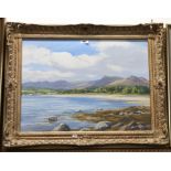 ROBERT EGGINTON Brodick Bay, Arran, signed, oil on canvas, 46 x 60cm Condition Report: Available