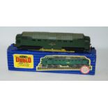 A Hornby Dublo 3232 Co-Co, Diesel Electric Locomotive in original box various coaches and