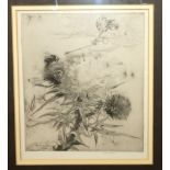 KATHERINE CAMERON A.R.E Monsieur Cobweb, signed, etching, 21 x 19cm Condition Report: Available upon