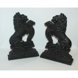 The Estate of the late Dr Hamish Macinnes OBE,BEM,FRSGS A pair of cast-iron door stops modelled as