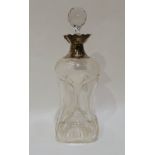 A silver mounted glass decanter, London 1879, 29cm high Condition Report: