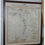 Four various maps including A Chart of the Antilles, or, Charibbee, or, Caribs Islands, with The