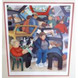 BERYL COOK Car boot sale, signed, print 240 of 650, 51 x 42cm Condition Report: Available upon