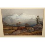 TOM SCOTT Lowland landscape, signed, watercolour, 27 x 37cm Condition Report: Available upon