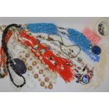 Murano glass beads, Millifiori beads and other items Condition Report: Not available for this lot