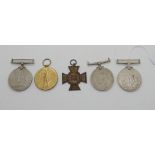 A WWI victory medal to 105870 Pte. D Masterton, R.A.F. with three WWII war medals and a 1914-18