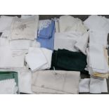 Assorted embroidered table linen Condition Report: Not available for this lot
